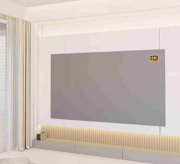 100 Inches Simple Projection Screen - 9:16 Foldable Projector Screen -Gray - Image 2