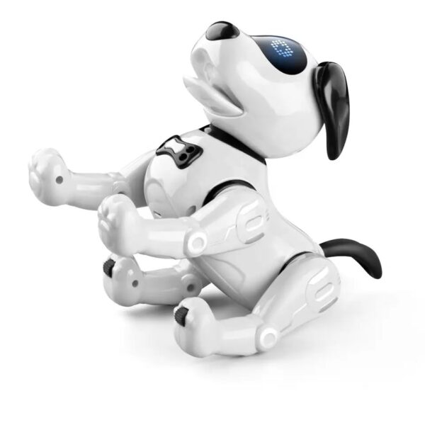 Neo Classic RC Robot Dog Infrared Remote Control Intelligent voice Command Robotic Dog - White - Image 3