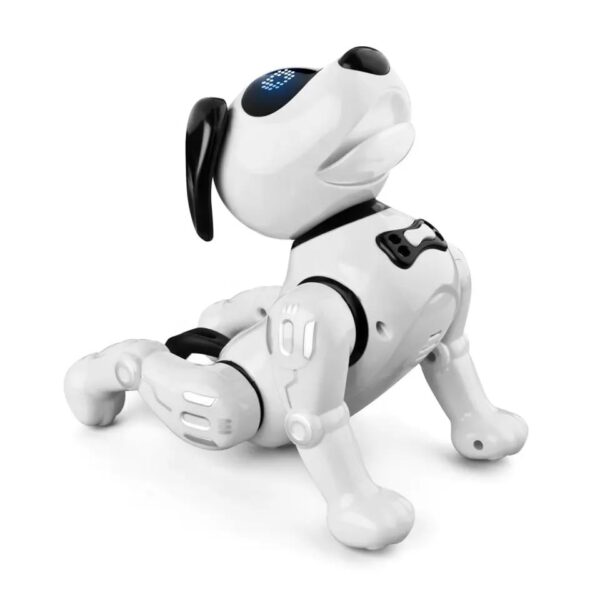 Neo Classic RC Robot Dog Infrared Remote Control Intelligent voice Command Robotic Dog - White - Image 2