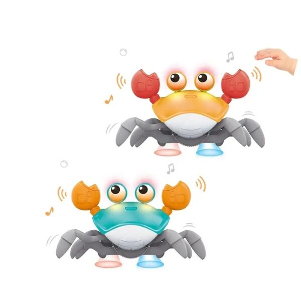 Neo Classic Children Musical Rechargeable Sensor Dancing Walking Crawling Crab Toy For Kids and Baby (Blue) - Image 6