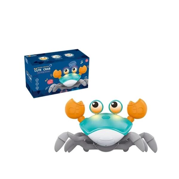 Neo Classic Children Musical Rechargeable Sensor Dancing Walking Crawling Crab Toy For Kids and Baby (Blue) - Image 4