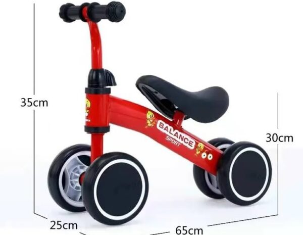 Nano Classic Children Kids Balance Cycle Baby Balance Bike Bicycle For Kids - REd - Image 3