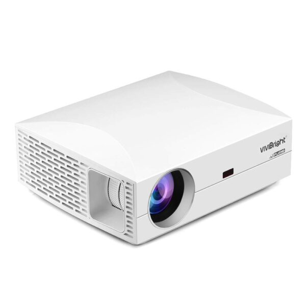 VIVIBRIGHT F30 LCD Projector Home Entertainment Commercial FHD 1920 x 1080P 4200 Lumens - White - Image 3