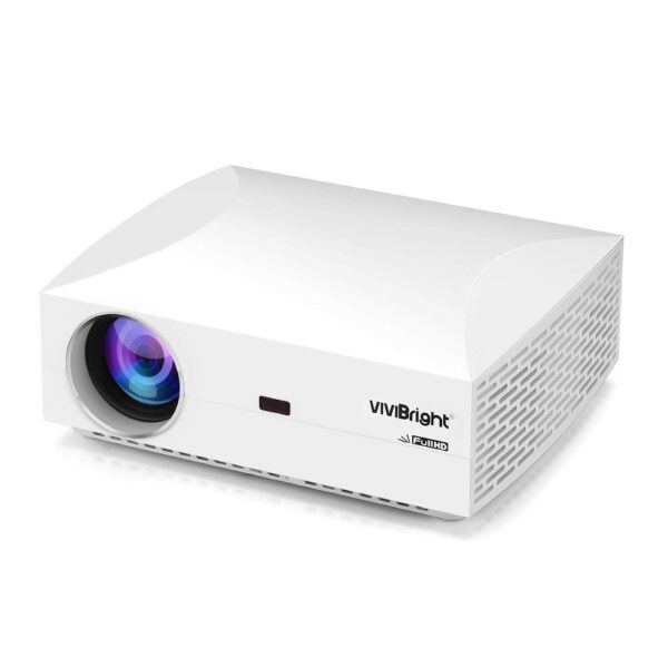 VIVIBRIGHT F30 LCD Projector Home Entertainment Commercial FHD 1920 x 1080P 4200 Lumens - White