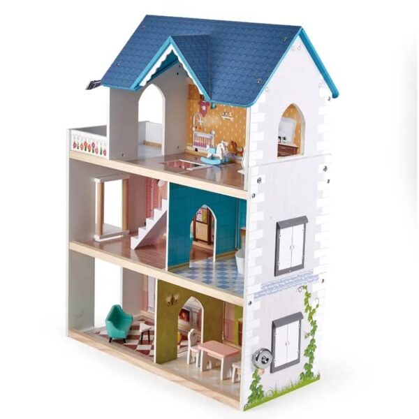 Nano Classic My Dream House Pretend Play Kids Wooden Doll House Toy for Girls with 80cm Height (80.6 * 26.3 * 60.4cm) - Image 5