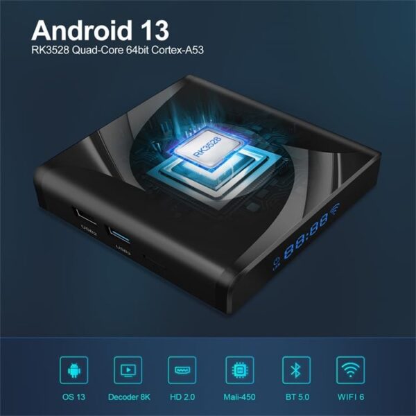 Neo Classic X88 Pro 13, ANdroid 13, 4GB 32GB 5G RK3528 TV Box - Image 3