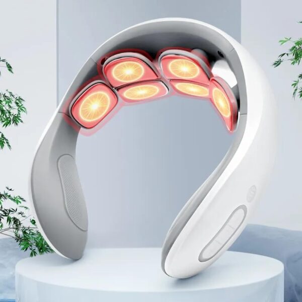 Neo Classic shoulder Massage Back Pain Relief Heating Vibration Pulse Massager Electric Smart Neck Massager - Image 2