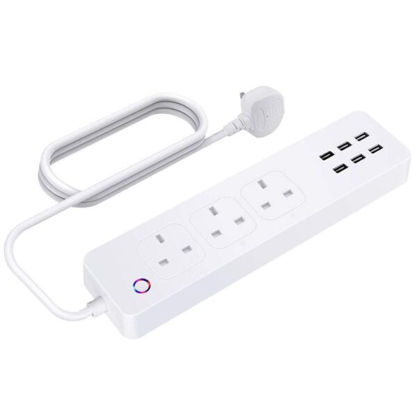 Smart WiFi Power Strip APP Remote Voice Individual Control with Amazon Alexa Google Home Assistant 3 AC 6 USB Extension