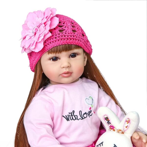 Nano Classic 22 inch 55cm Reborn Baby Doll Full body Silicone vinyl Doll Newborn real like Baby Doll Girl Toy Gift Dolls D - Image 3