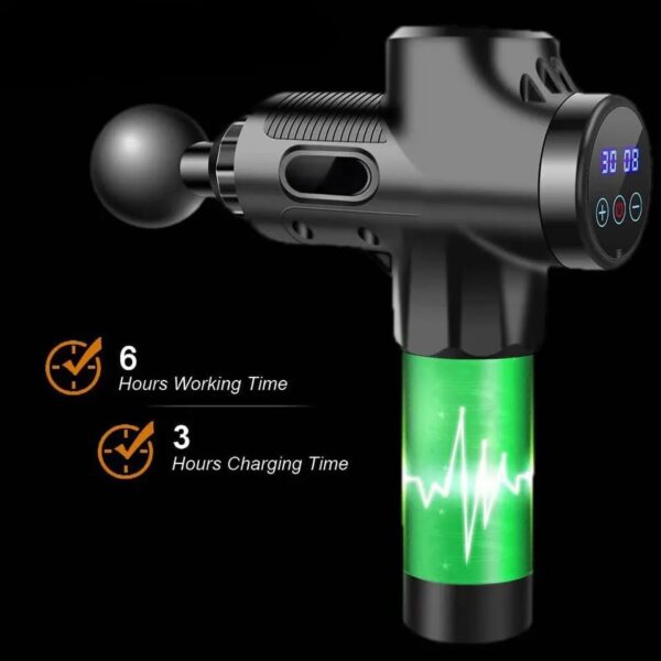 Neo Classic Handheld 30 Speed Muscle Deep Tissue Fascial Percussion Massage Gun Led Touch Screen - Image 3