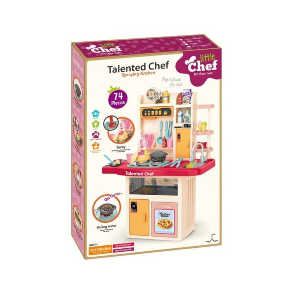 Nano Classic Kids Kitchen Set -97cm tall Pretend Play House Children Toy 72 Pcs Kitchen Set Toy For Girls by nano Classic - Image 2