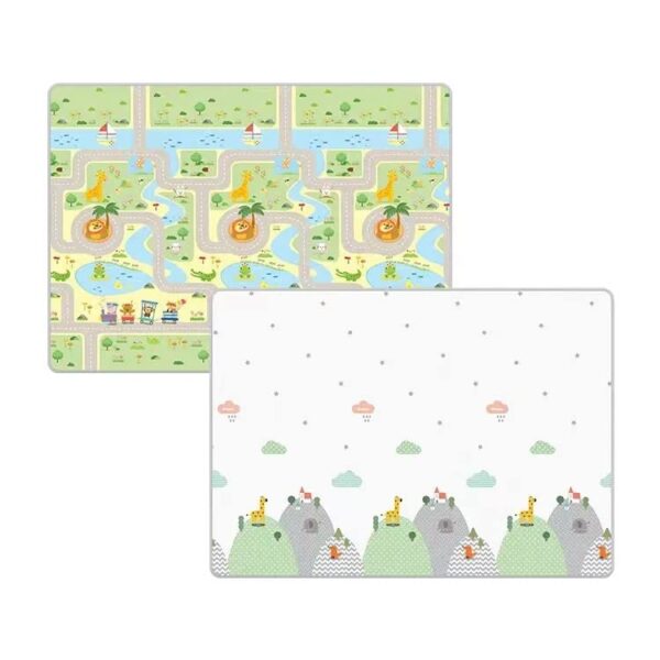 Neo Classic Foldable Baby Play Mat, Waterproof Non-Toxic, Extra Soft and Thick Foam Crawling Play Mat, Double-Sided and Reversible Large Mat for Infants, Toddlers and Kids 180cm*200cm*1cm (Off White) - Image 6