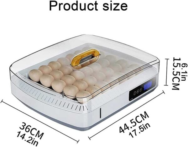 35 Egg Fully Automatic Egg Incubator with Egg Turning Function Plus Humidity and Temperature Control Function Hatcher - Image 4