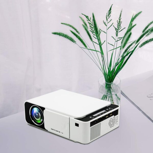 T5 WiFi Mini Projector 480p 2600 Lumens Smart Video LED Projector Home Theater White - Image 2