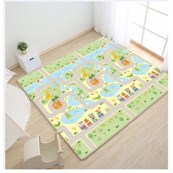 Neo Classic Foldable Baby Play Mat, Waterproof Non-Toxic, Extra Soft and Thick Foam Crawling Play Mat, Double-Sided and Reversible Large Mat for Infants, Toddlers and Kids 180cm*200cm*1cm (Off White) - Image 3