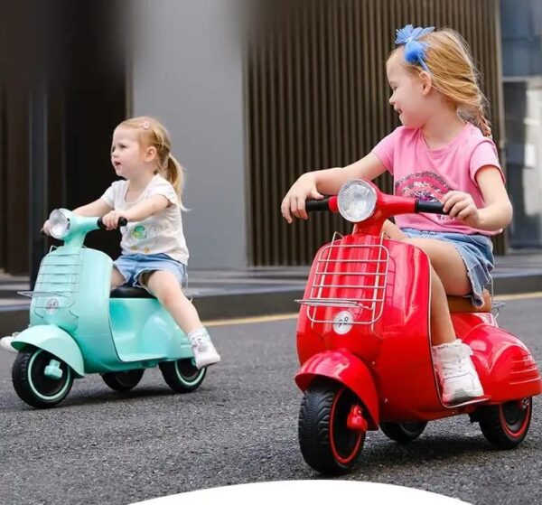 Neo Classic Kids Electronic Ride On Car Scooter Bike (RED) - Image 2