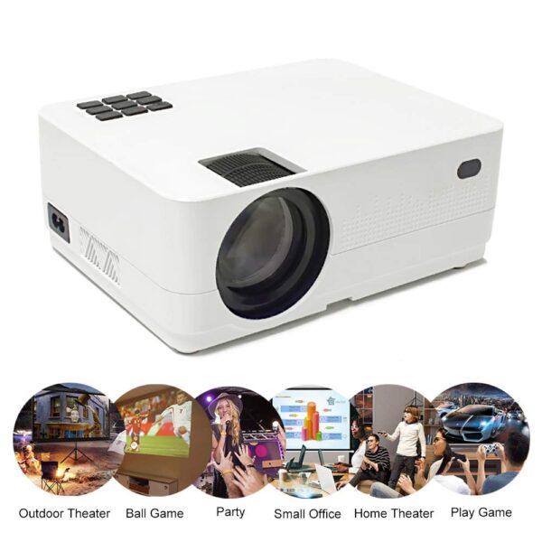 HQ4 Android Projector HD 720P LED Projector for Home Theater Movie Video Projector