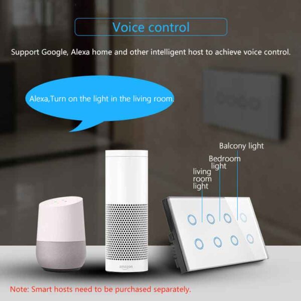 8 Gang WiFi Smart Wall Switch - Image 3
