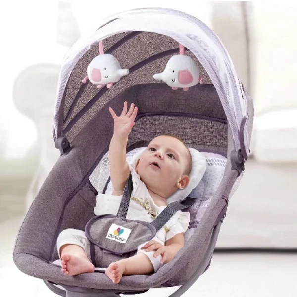 Baby Electric Rocking Chair Crib Newborn Sleeping Cradle Bed Child Comfort Chair Reclining Chair for Baby 0-3 Years Baby Bed - Image 2