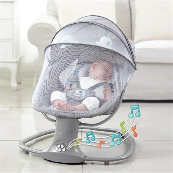 Baby Electric Rocking Chair Crib Newborn Sleeping Cradle Bed Child Comfort Chair Reclining Chair for Baby 0-3 Years Baby Bed - Image 3