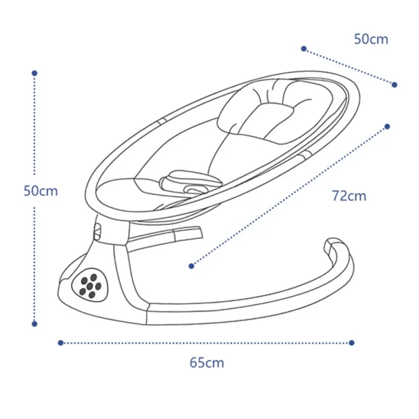 Baby Electric Rocking Chair Newborns Sleeping Cradle Bed Child comfort chair reclining chair for baby Baby Bed 0-3 years old - Image 6