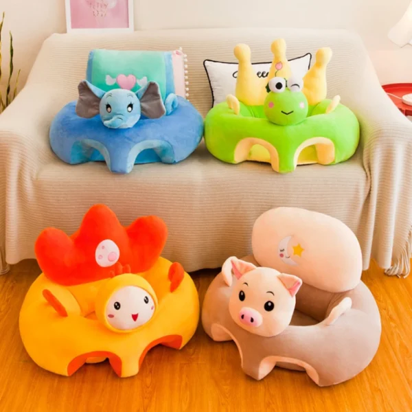 Baby Sofa Support Seat Cover Plush Chair Learning to Sit Comfortable Toddler Nest without Filler Cradle Washable Anti Fall Sofa - Image 2