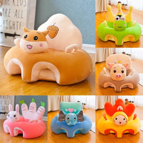 Baby Sofa Support Seat Cover Plush Chair Learning to Sit Comfortable Toddler Nest without Filler Cradle Washable Anti Fall Sofa - Image 6