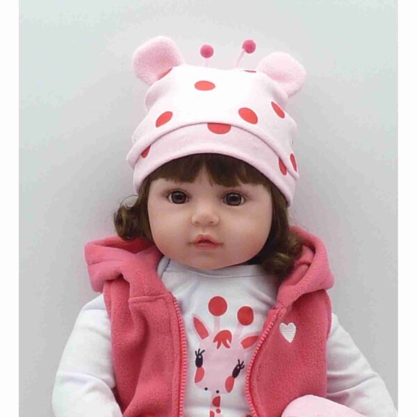 Bebe Reborn Silicone Baby Doll- 48cm Realistic Soft Cotton Body Baby Doll - Image 3