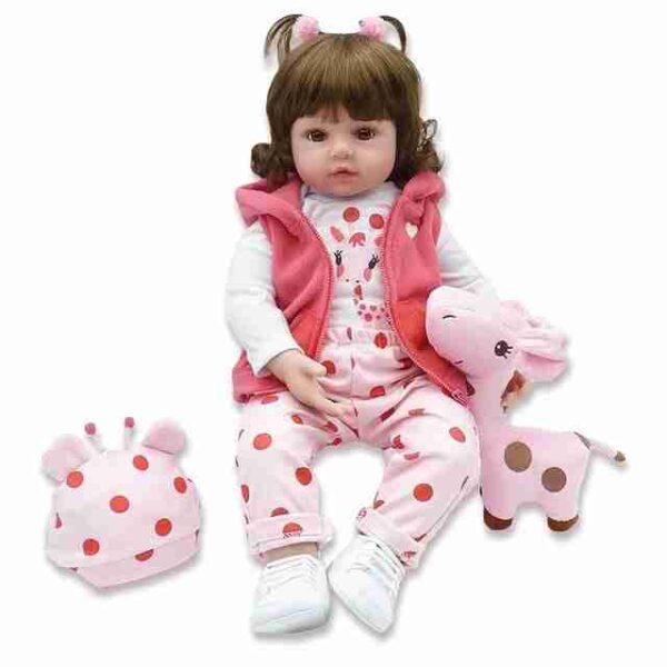 Bebe Reborn Silicone Baby Doll- 48cm Realistic Soft Cotton Body Baby Doll - Image 2