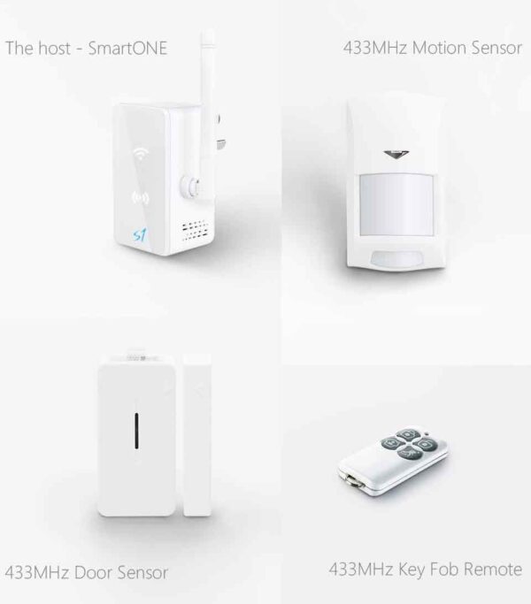 Broadlink SmartONE S1 Smart Home Alarm Security Suite - White - Image 2