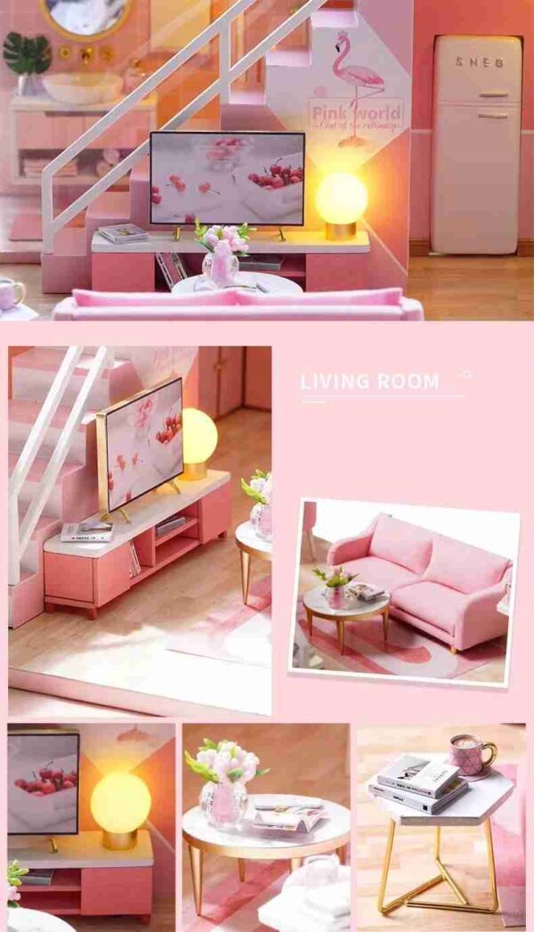 Girlish Dream L027B DIY Miniature House- Assemble Doll House Craft Kit - Image 2