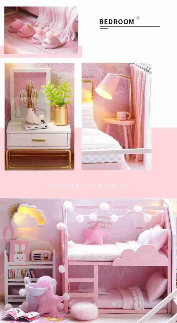 Girlish Dream L027B DIY Miniature House- Assemble Doll House Craft Kit - Image 3