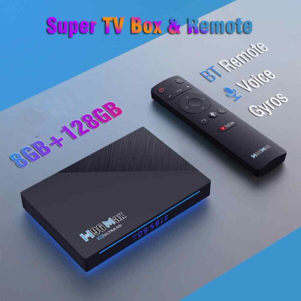 H96 Max RK3566 Android Smart TV Box - 8GB RAM 128GB ROM