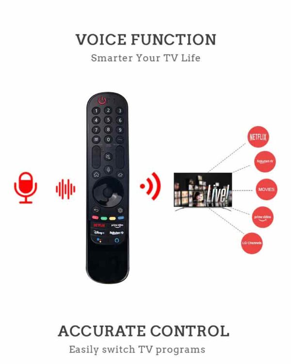 LG TV Compatible Remote Control - MR21GA Magic Remote Control - Image 2