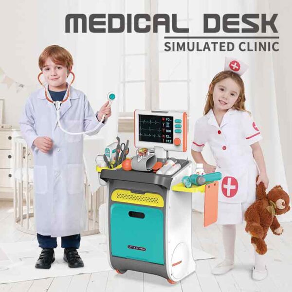 Medical Desk Simulated Clinic Pretend Play Toy Set YY6024 Doctor Kit