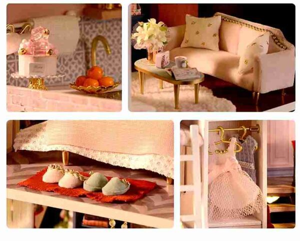 Monet Garden A081 DIY Miniature Doll House - Do It Yourself Craft Set Doll House - Image 4