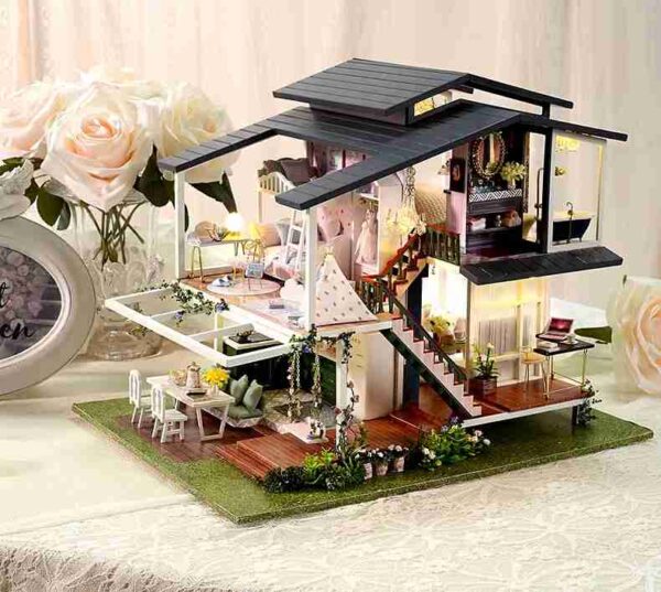 Monet Garden A081 DIY Miniature Doll House - Do It Yourself Craft Set Doll House