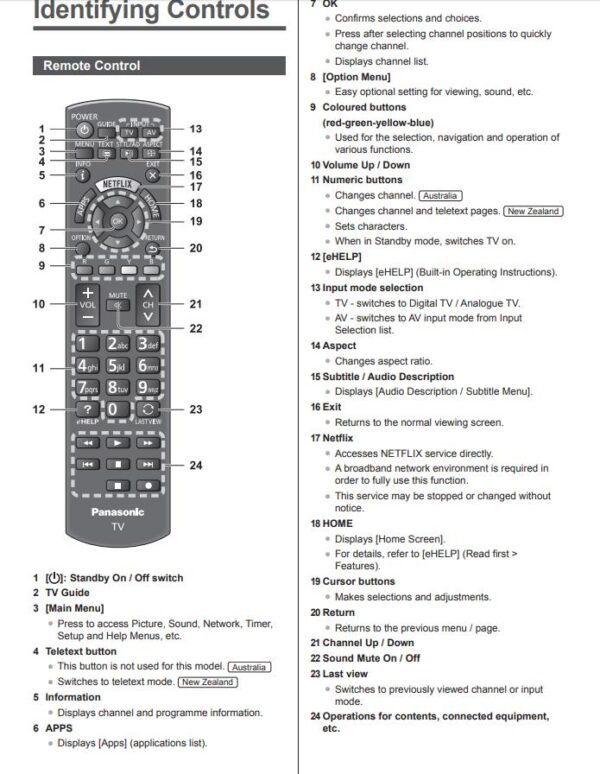 Panasonic TV Compatible Remote – Huayu RM-L1268 LCD LED TV Universal Remote Control - Image 2