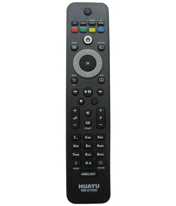 Philips TV Compatible Remote Control - Huayu RM-D1000 LCD/LED TV Remote Control - 2 remotes