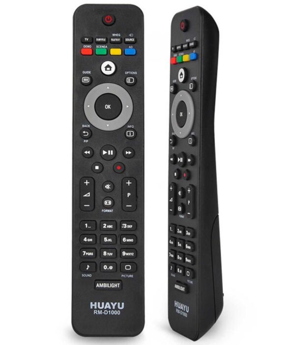 Philips TV Compatible Remote Control - Huayu RM-D1000 LCD/LED TV Remote Control - 2 remotes - Image 2