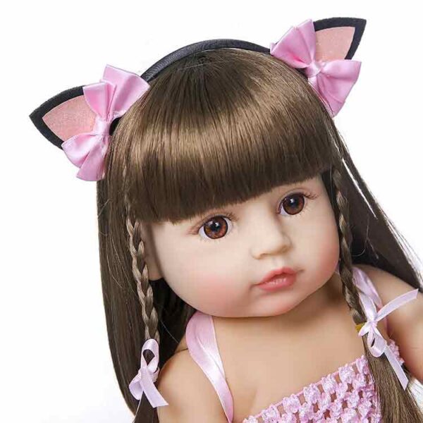 Princess NPK 55cm Reborn Baby Doll Pink Girl Soft Full Silicone Body - Image 2