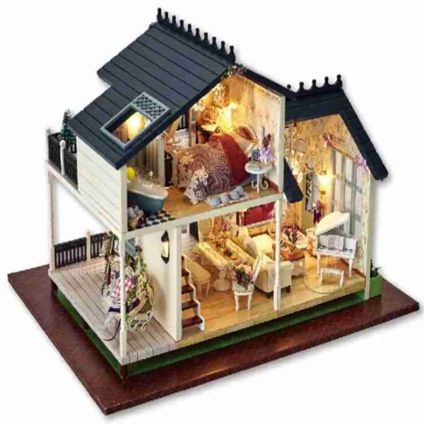 Provence Lavender 1032 DIY Miniature House- Do It Yourself Doll House Craft kit - Image 3