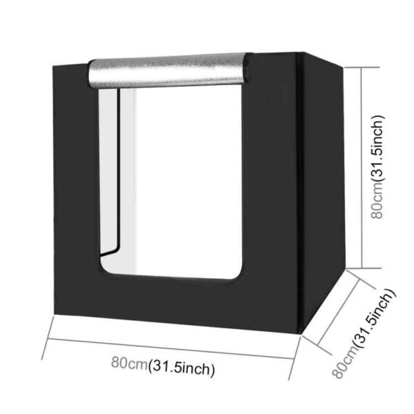 Puluz PU5080 Photo Studio Light Box - 80cm Photo Shooting Tent Box Kit - Image 2