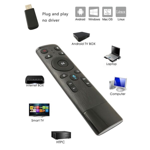 Q5 Gyro Air Mouse Voice Remote Control for Android Smart TV Media Box - Image 2