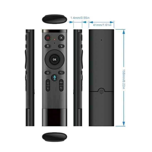 Q5 Gyro Air Mouse Voice Remote Control for Android Smart TV Media Box - Image 3