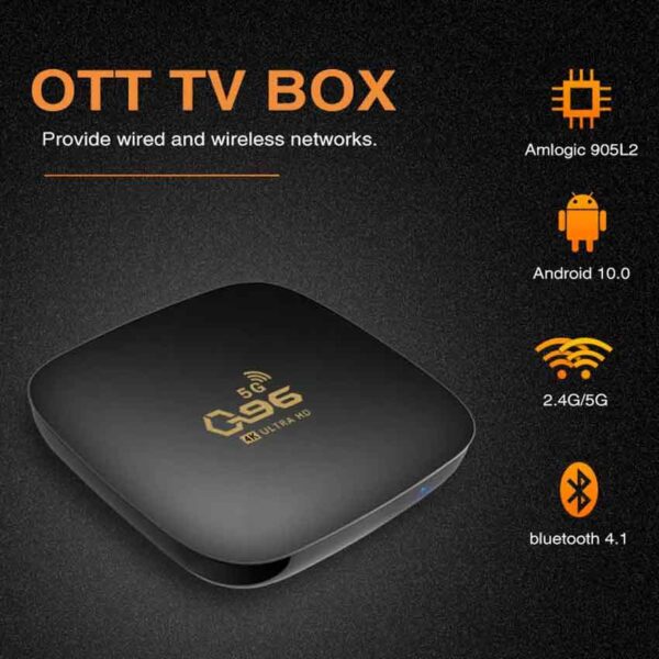 Q96 Android Smart TV Box - Dual WiFi Bluetooth