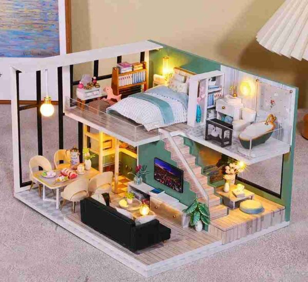 Quiet Time M039 DIY Craft House - Do It Yourself Assembly Miniature Doll House