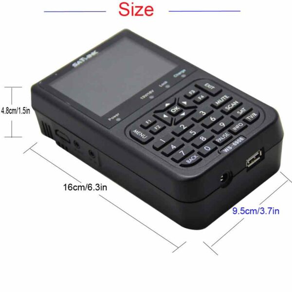 Satlink WS-6906 DVB-S FTA Digital Satellite Finder Meter - Image 2