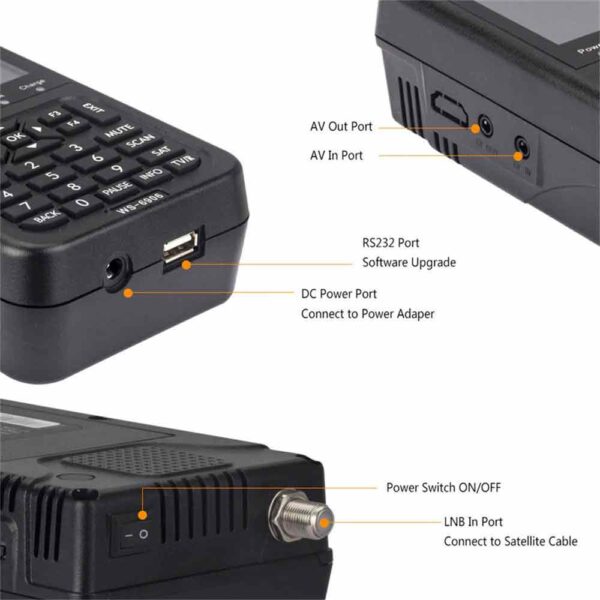 Satlink WS-6906 DVB-S FTA Digital Satellite Finder Meter - Image 3