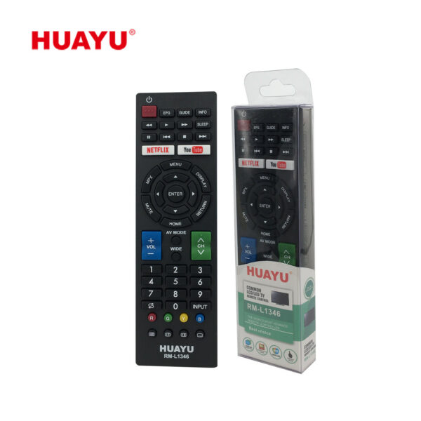 Sharp TV Compatible Remote Control- Huayu RM-L1346 LCD LED TV Remote Control - Image 2